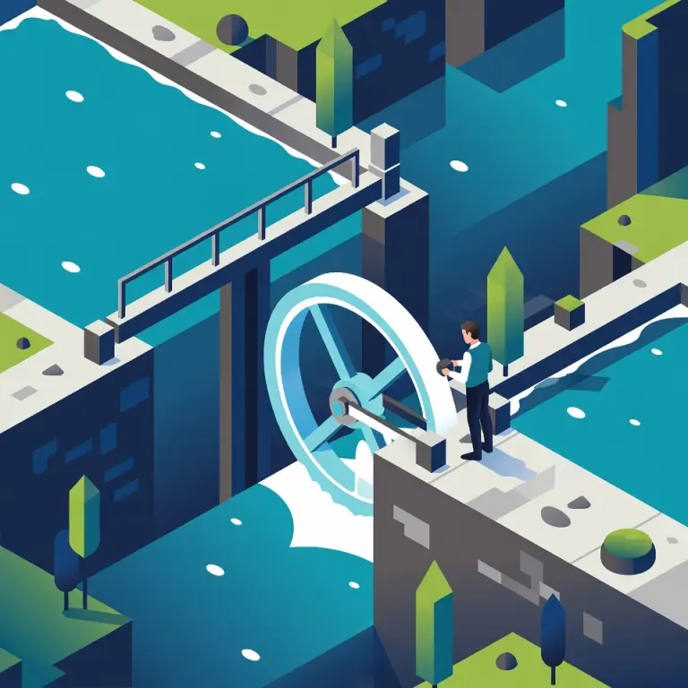 保护数据块的盾牌和锁图形